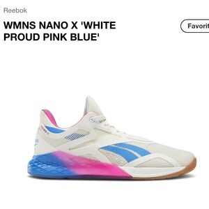Reebok Women’s Nano X ‘White Proud Pink Blue’